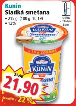 Norma Kunín Sladká smetana nabídka