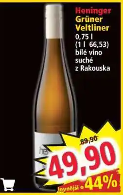 Norma HENINGER Grüner Veltliner nabídka