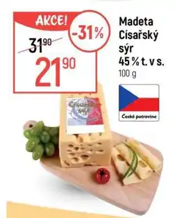 Globus Madeta Císařský sýr 45 % t. v s nabídka