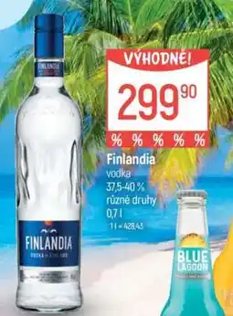 Globus Finlandia Vodka nabídka