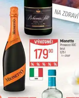 Globus Mionetto Prosecco DOC Brut nabídka