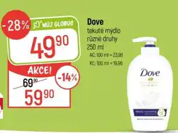 Globus Dove tekuté mýdlo různé druhy 250 ml nabídka