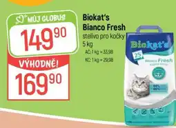 Globus Biokat's Bianco Fresh stelivo pro kočky 5 kg nabídka