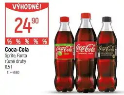 Globus Coca-Cola, Sprite, Fanta různé druhy 0,5 l nabídka