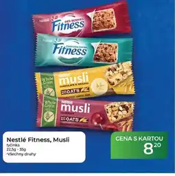 Tamda Foods Nestlé Fitness, Musli tyčinka nabídka