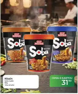 Tamda Foods Nissin Soba nudle nabídka