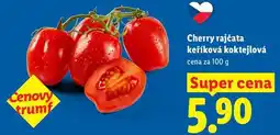 Lidl Cherry rajčata keříková koktejlová, cena za nabídka