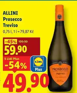 Lidl ALLINI Prosecco Treviso, 0,751 nabídka