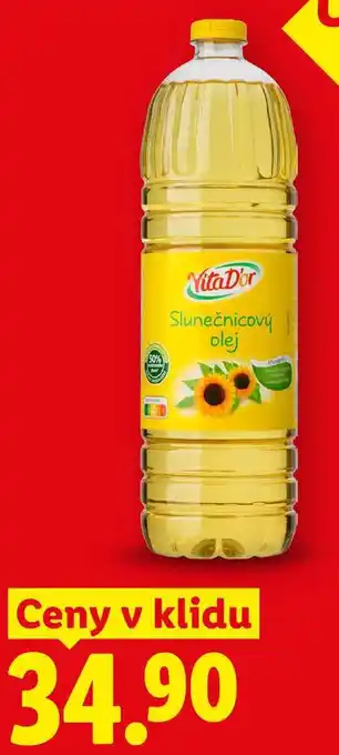 Lidl VitaDor Slunečnicový olej nabídka
