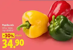 Lidl Paprika mix, 500 g - balení nabídka