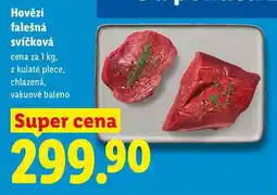 Lidl Hovězí falešná svíčková, cena za nabídka