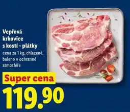 Lidl Vepřová krkovice s kostí - plátky, cena za nabídka