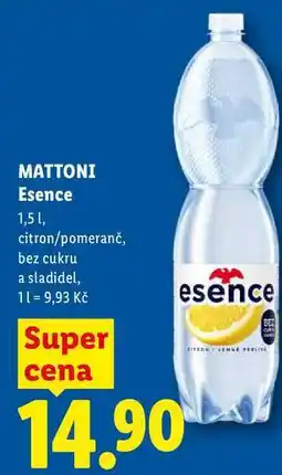 Lidl MATTONI Esence, 1,5 nabídka