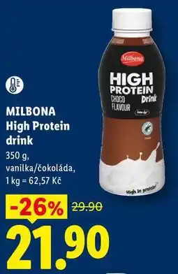 Lidl MILBONA High Protein drink, 350 g, vanilka/čokoláda nabídka