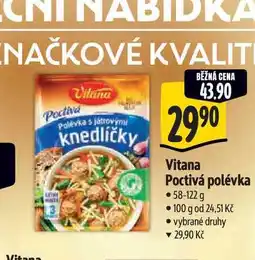 Albert Vitana Poctivá polévka nabídka