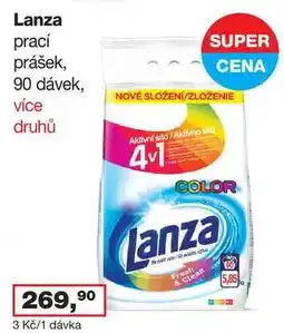 Ráj drogerie Lanza prací prášek 90 dávek, více druhů nabídka