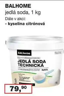 Ráj drogerie BALHOME jedlá soda nabídka