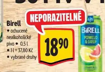 Albert Birell ochucené nealkoholické pivo nabídka