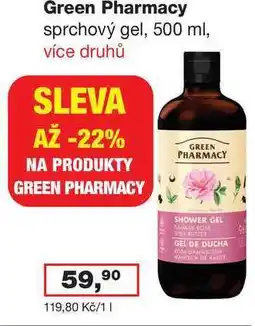 Ráj drogerie Green Pharmacy sprchový gel, 500 ml, více druhů nabídka