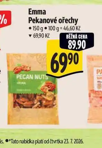 Albert Emma Pekanové ořechy nabídka