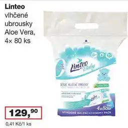 Ráj drogerie Linteo vlhčené ubrousky Aloe Vera, 4x 80 ks nabídka