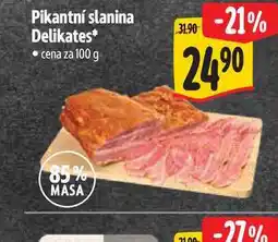 Albert Pikantní slanina Delikates nabídka
