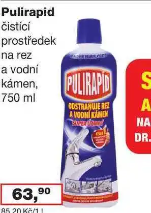 Ráj drogerie Pulirapid čistící prostředek na rez a vodní kámen nabídka