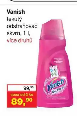 Ráj drogerie Vanish tekutý odstraňovač skvrn nabídka