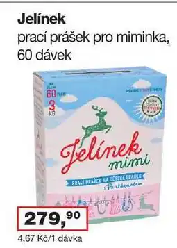 Ráj drogerie Jelínek prací prášek pro miminka, 60 dávek nabídka