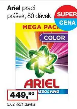 Ráj drogerie Ariel prací prášek, 80 dávek nabídka