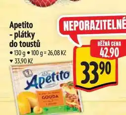 Albert Apetito - plátky do toustů nabídka