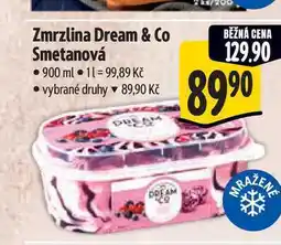 Albert Zmrzlina Dream & Co Smetanová nabídka
