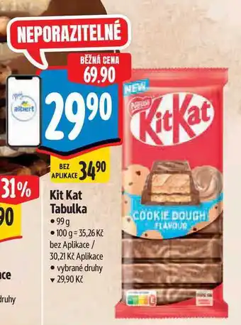 Albert Kit Kat Tabulka nabídka