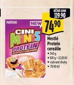Albert Nestlé Protein cereálie nabídka