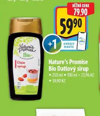 Albert Nature's Promise Bio Datlový sirup nabídka