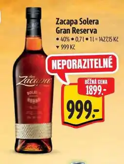 Albert Zacapa Solera Gran Reserva nabídka