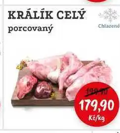 RABBIT řeznictví KRÁLÍK CELÝ porcovaný nabídka