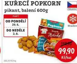 RABBIT řeznictví KUŘECÍ POPKORN pikant, balení nabídka