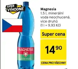 Tesco Magnesia nabídka