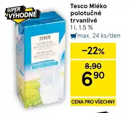 Tesco Tesco Mléko polotučné trvanlivé nabídka