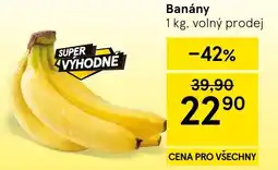 Tesco Banány nabídka