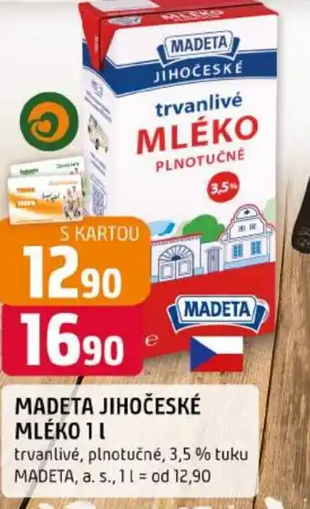 Trefa Madeta jihočeské mléko nabídka