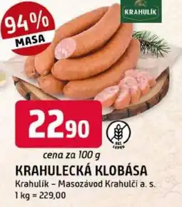 Trefa Krahulik klobása nabídka