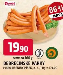 Trefa Debrecínské párky nabídka