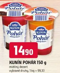Trefa Kunín pohár nabídka
