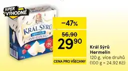 Tesco Král Sýrů Hermelín nabídka
