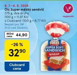 Tesco Ölz Super měkký sendvič nabídka