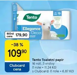 Tesco Tento toaletní papír nabídka