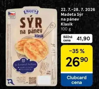 Tesco Madeta Sýr na pánev klasik nabídka