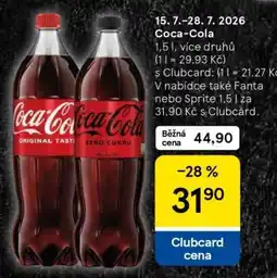 Tesco COCA-COLA nabídka
